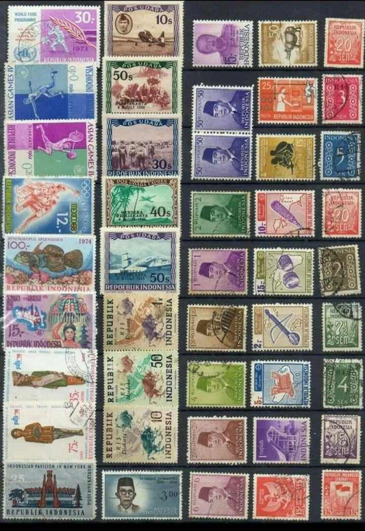 Indonésie: Lot de Séries et Timbres