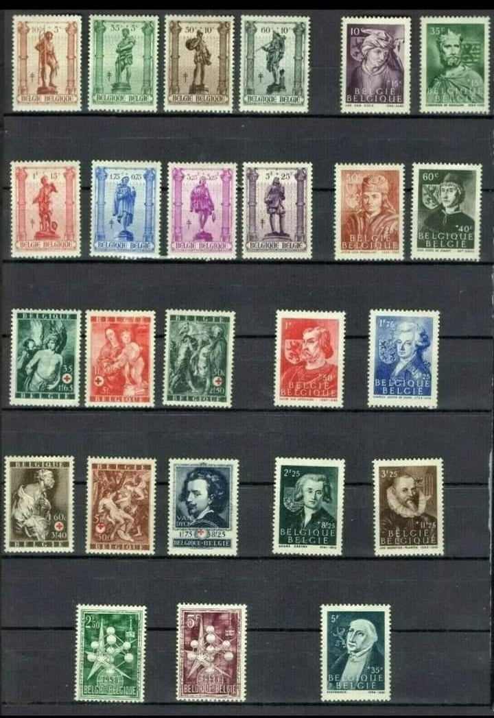 Belgique : Lot de Séries et Timbres