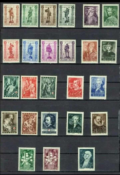 Belgique : Lot de Séries et Timbres