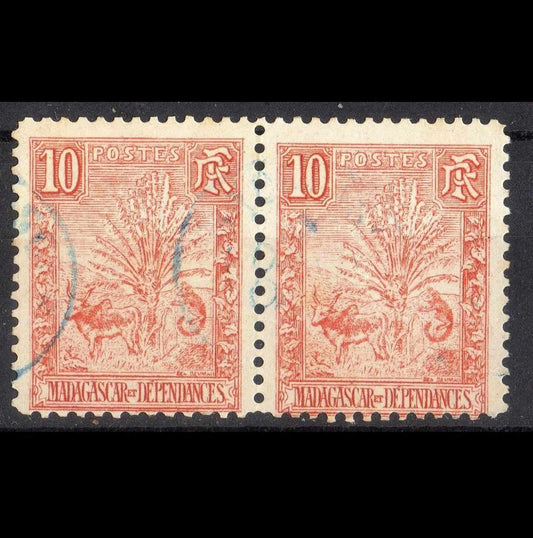France : Paires de Timbres de Madagascar