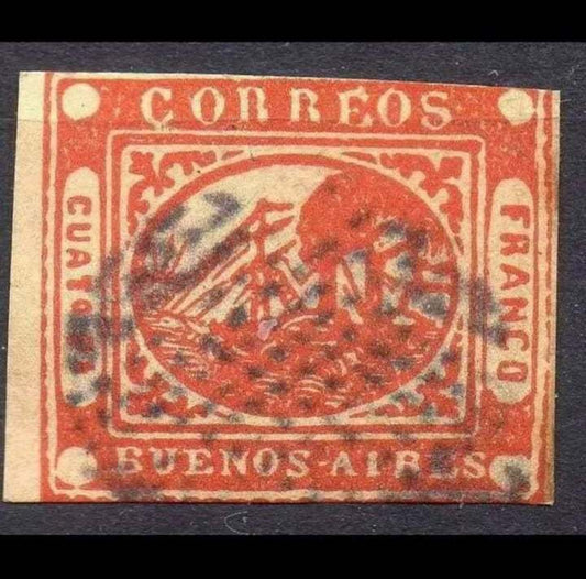 Argentine : Timbre de Buenos Aires de 1858