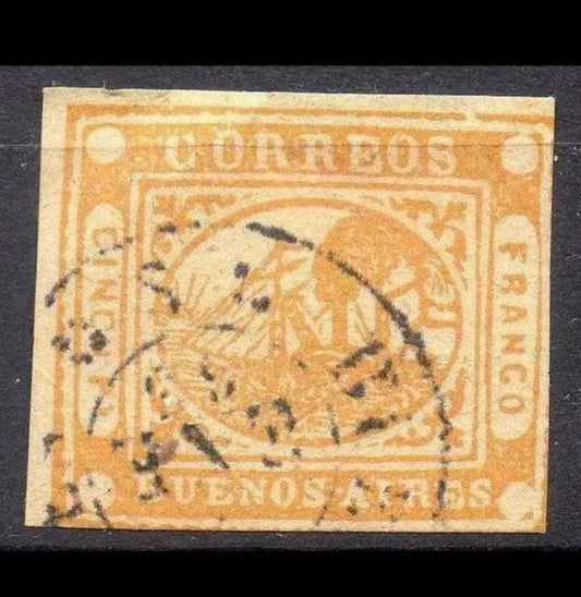 Argentine : Timbre de Buenos Aires de 1858