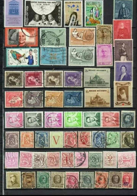 Belgique : Lot de Séries et Timbres