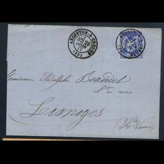 France : Lettre vers Limoges
