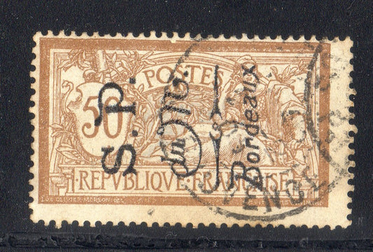 FRANCE ! Timbre Merson surcharge de la Poste de Monténégro depuis 1916 n°10b