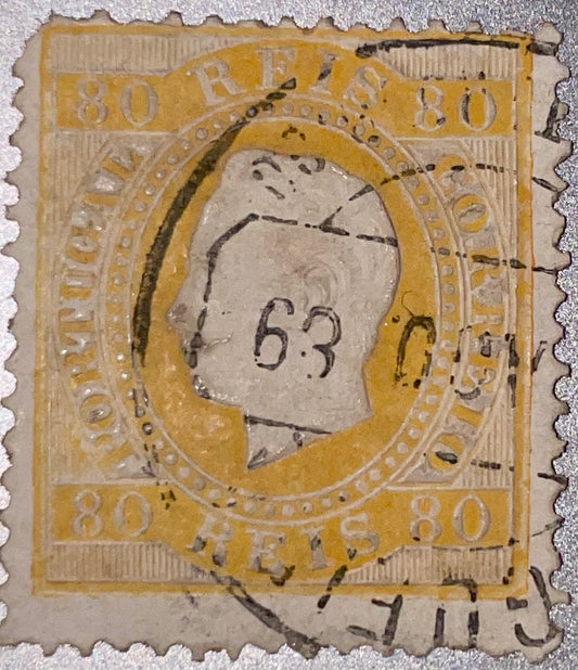 Portugal : Timbre King Louis 1er depuis 1870 oblitéré