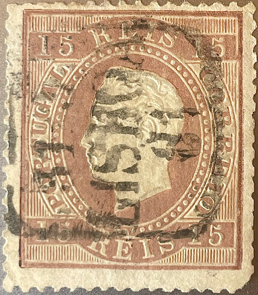 Portugal : Timbre King Louis 1er depuis 1870 oblitéré