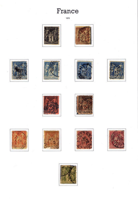 Lot de Timbres Sage
