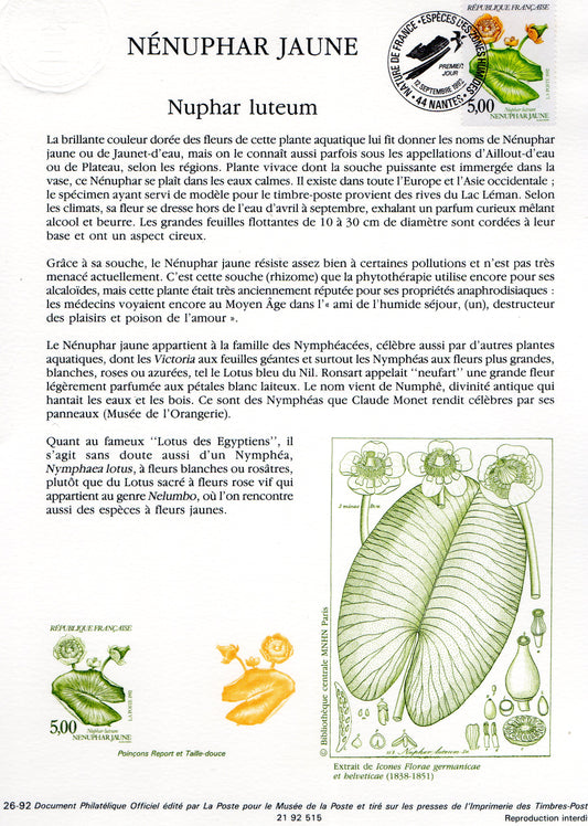 Document 1er Jour de FRANCE depuis 1970