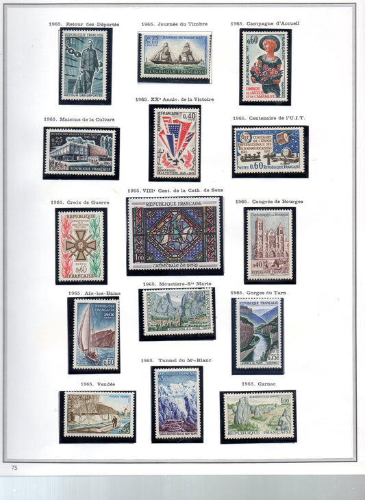 FRANCE ! PAGE de Timbres NEUFS depuis 1963-1966