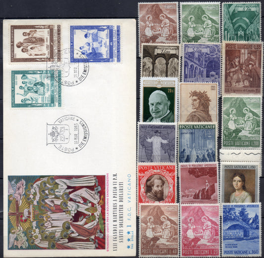 VATICAN ! LETTRE 1er JOUR et Timbres NEUFS depuis 1950