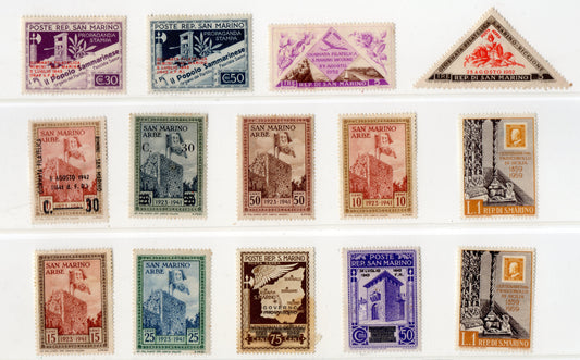 SAINT-MARIN ! Timbres anciens et TAXE NEUFS depuis 1950
