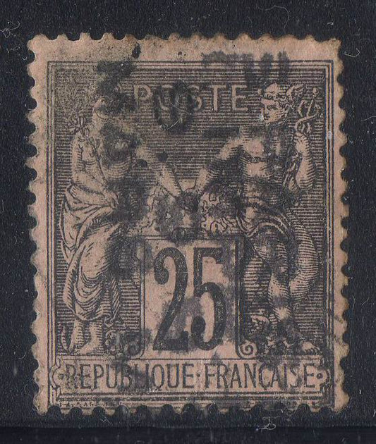 FRANCE !  Timbre ancien SAGE préoblitéré de 1893 n°7